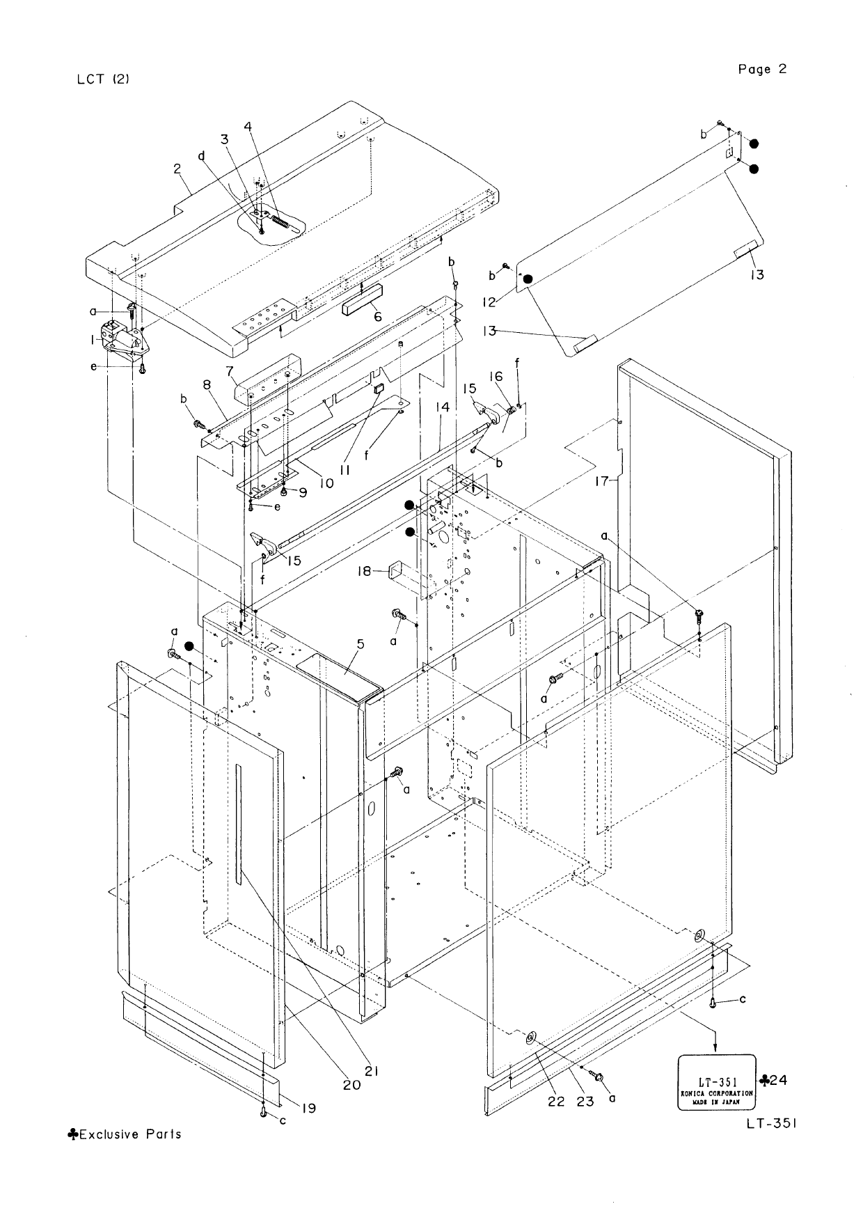 Konica-Minolta Options LT-315 Parts Manual-3